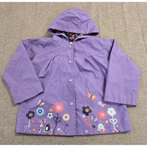 Arshiner  Girls Lined Snap Close Raincoat with Hood Waterproof Size‎ 6